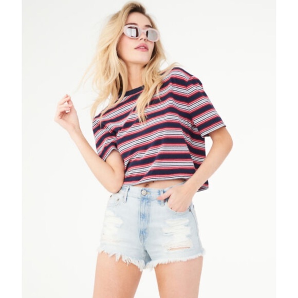 Aeropostale Pants - NWT Aero High-Rise Distressed Cheeky Shorts Size 4